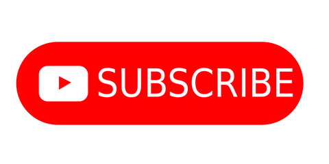 Red Subscribe button| YouTube subscription button thumb icon for click button purpose for webpages and social media 