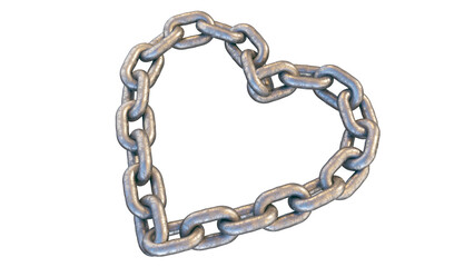 Obraz premium heart shaped chain