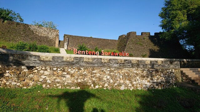 old castle, Sorawolio Castle in Buton island 