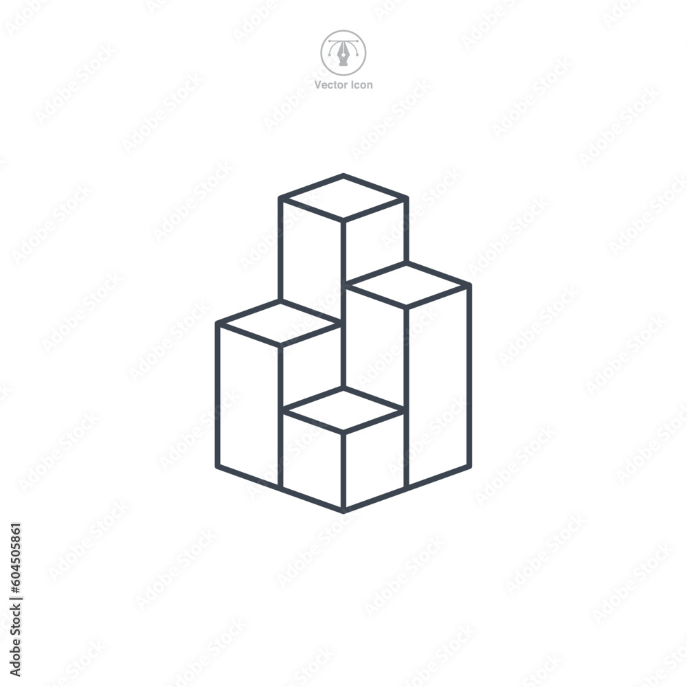 Poster bar graph icon symbol template for graphic and web design collection logo vector illustration