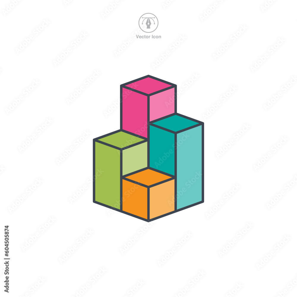 Poster bar graph icon symbol template for graphic and web design collection logo vector illustration