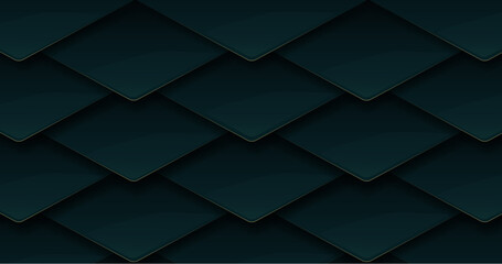 Abstract triangle pattern luxury dark green with gold background. Minimal landing page. Banners, flyers, and presentations. Vector illustration