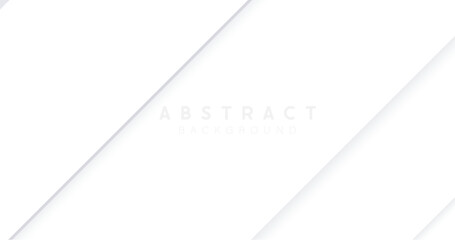 Abstract white diagonal geometric design template. Minimal landing page. Banners, flyers, and presentations. Vector illustration