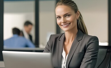 Business people, used in work, advertisements, flyers, news, background, illustrations generate