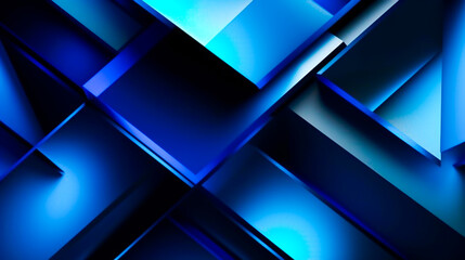 Blue modern abstract background elegant neon light Generative Ai