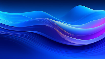 Obraz premium Blue modern abstract background elegant neon light Generative Ai