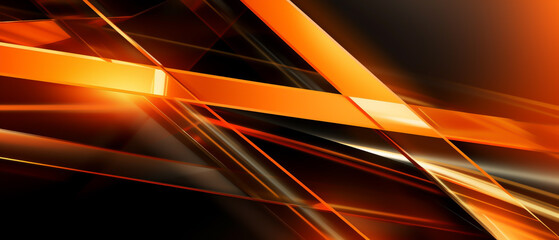 Orange modern abstract background elegant neon light Generative Ai