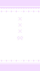 16:9ピクセルアートなシンプルリボン壁紙♪ピンク