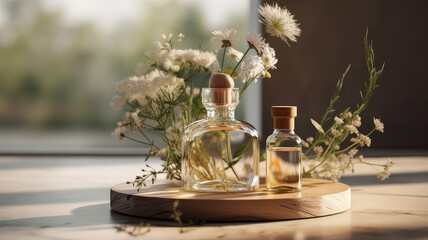 cosmetic product made from natural ingredients. Generative AI