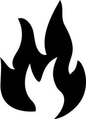 Fire icon in line style, flames, flame of shapes, bonfire flat vector illustration