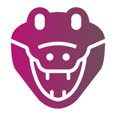 crocodile gradient icon