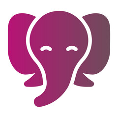 elephant gradient icon
