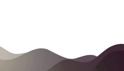 Illustration of an abstract black background with a gradient wave layer pattern