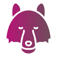 wolf gradient icon
