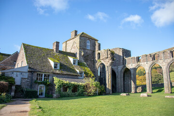 Fototapeta na wymiar Llanthony priory in Wales