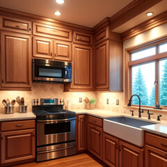 modern kitchen interior