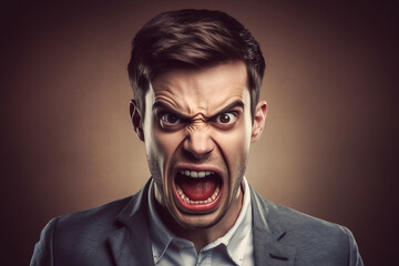 Mann br&uuml;llt cholerisch KI