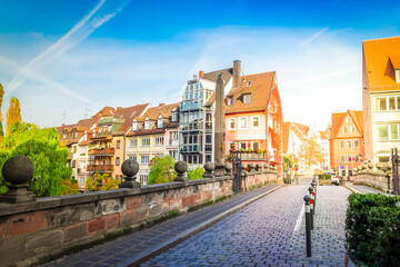 Fototapeta na wymiar Old town of Nuremberg, Germany
