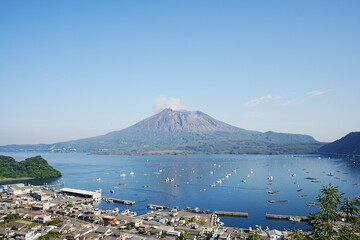 Sakurajima Volcano Mountain in Kagoshima, Japan - 日本 鹿児島 桜島 