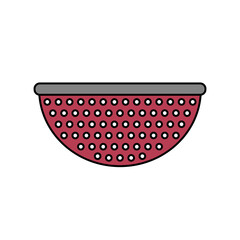 Colander icon on white.
