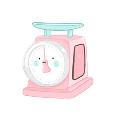 illustration Kitchen Scale pink Bakery so cute Png elements for decorating presentation , print card etc.