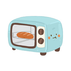 illustration breadsticks in oven Bakery so cute Png elements for decorating presentation , print card etc.