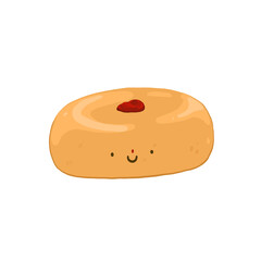 Cartoon donut yam strawberry 
