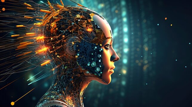 Artificial intelligence digital machine that works and reacts like humans. Generative AI