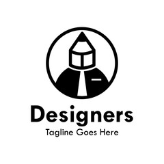 Designers design logo template illustration