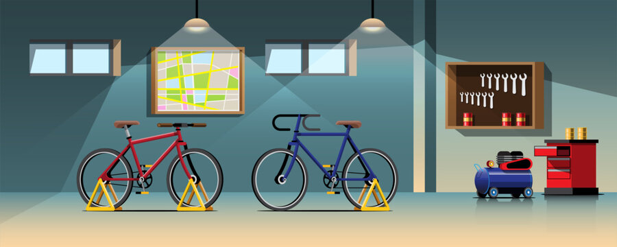 After going to tournaments around the world, cyclists bring their bikes back to the maintenance workshop for repairs