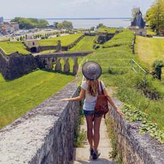 tourism in Blaye citadel- Gironde, Nouvelle aquitaine region in France