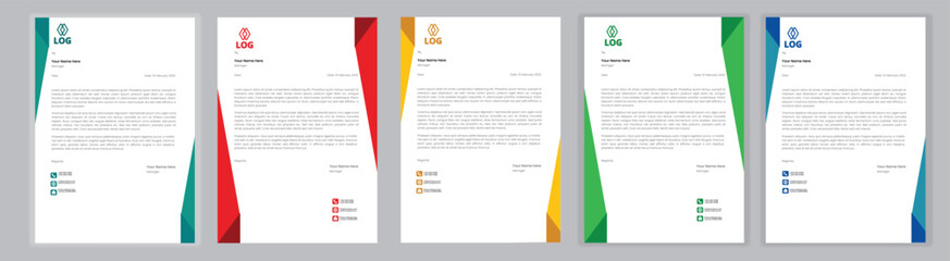 New Corporate And Creative Professional Business Elegant,Modern letterhead template design in minimalist style a4