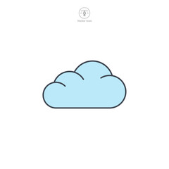 Cloud icon symbol template for graphic and web design collection logo vector illustration