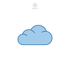 Cloud icon symbol template for graphic and web design collection logo vector illustration