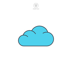 Cloud icon symbol template for graphic and web design collection logo vector illustration