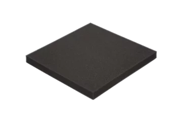  Dark gray foam rubber board isolated on transparent background. © Dmytro