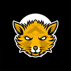 Fox mascot cartoon