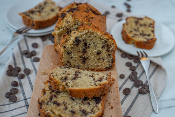 sweet home made Chocolate chip cookie pound cake