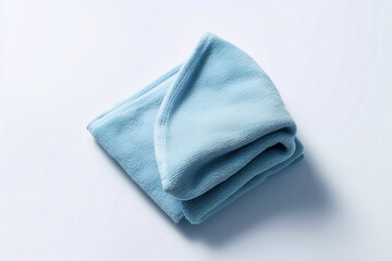 Blue microfiber towel created with Generative AI technology