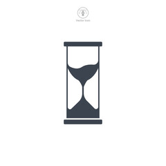 Hourglass icon symbol template for graphic and web design collection logo vector illustration
