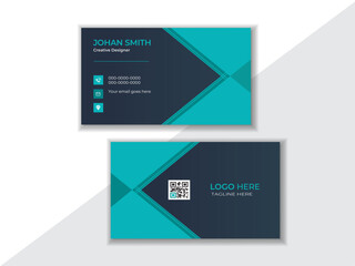 Business Card Template Design, Minimalist Visiting Card Corporate design for company