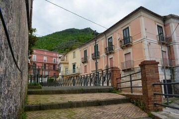 PAESAGGIO URBANO,GIFFONI VALLE PIANA,ITALIA,9 MAGGIO 2023.