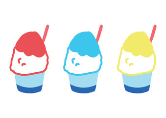 かわいいかき氷のバリエーション