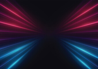 Modern abstract high-speed light motion effect on black background. vector illustration.