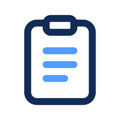 clipboard outline color icon