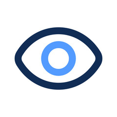 eye outline color icon
