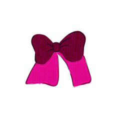 pink ribbon bow