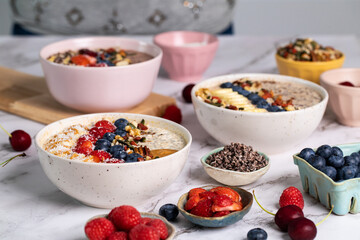 oatmeal with berries