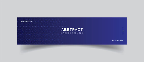 Linkedin banner with  simple blue background