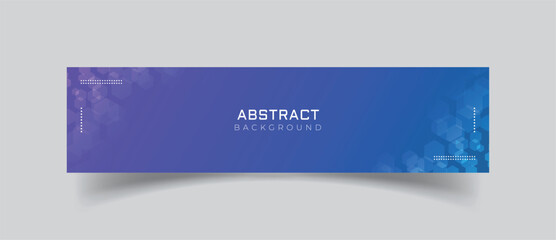 Linkedin banner with blue stylish background